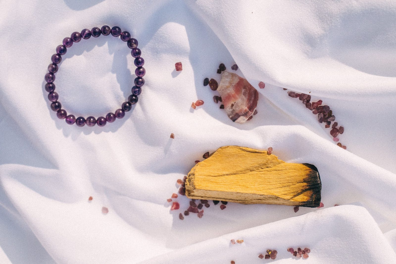 Amethyst selection arranged for wholesale review